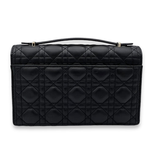 My Dior Top Handle Bag Black in Lambskin, Gold hardware