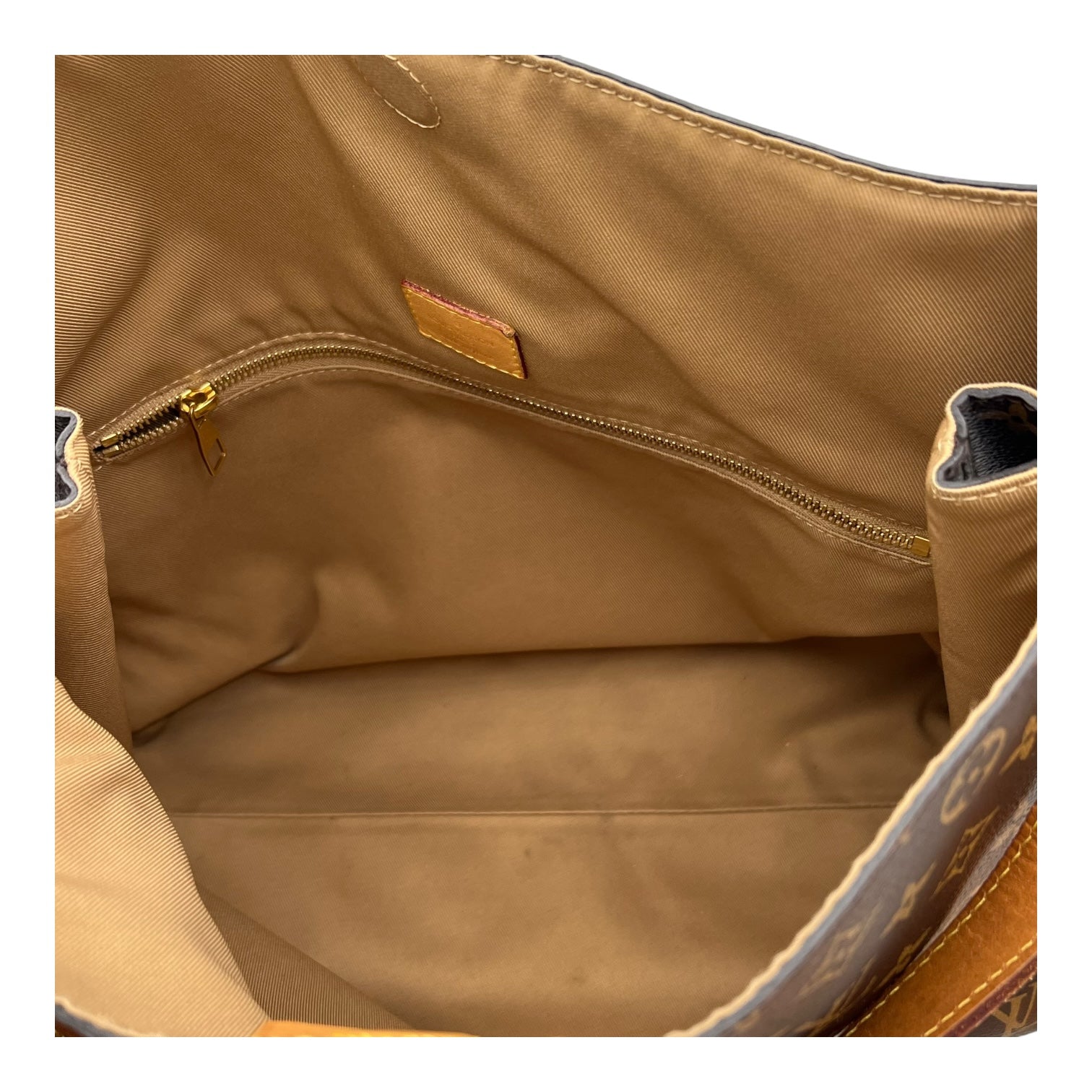 Graceful Shoulder Bag MM Brown in Monogram Coated Canvas, Gold hardware