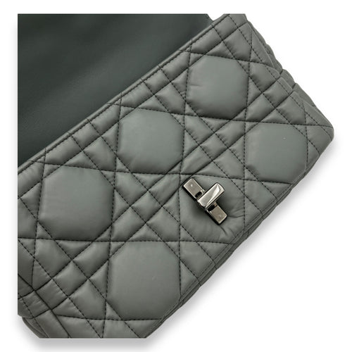 Caro Medium Grey Shoulder Bag in Lambskin, Silver hardware