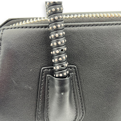 Givenchy Antigona Top Handle Bag Black in Calfskin, Silver hardware_10