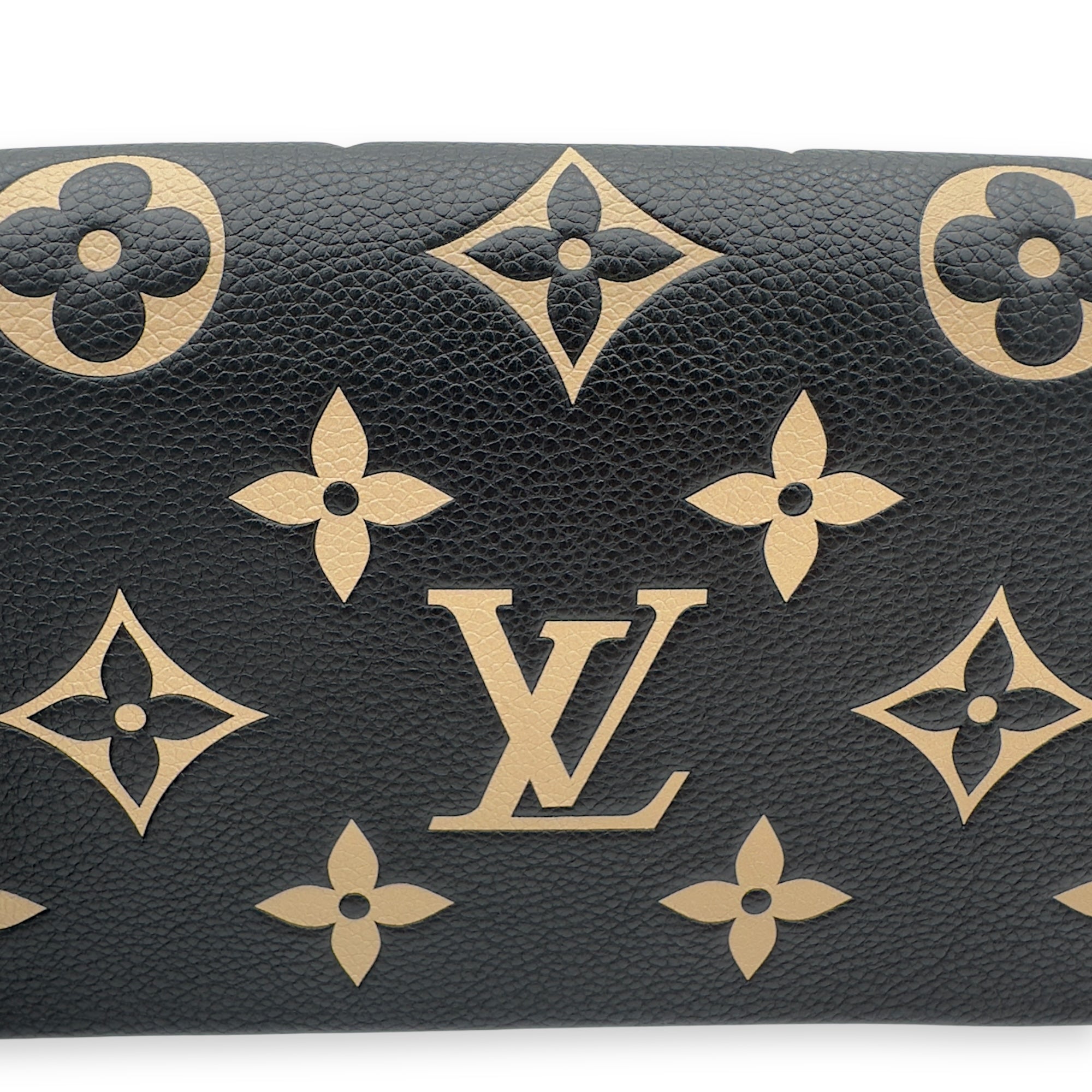 Louis Vuitton Felicie Crossbody Bag Black in Empreinte Leather, Gold hardware_10