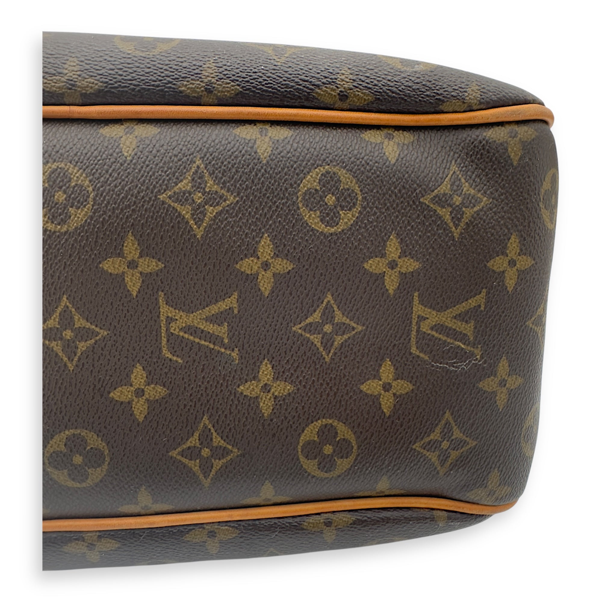 Louis Vuitton Delightful Shoulder Bag Brown in Monogram Coated Canvas, Gold hardware_14