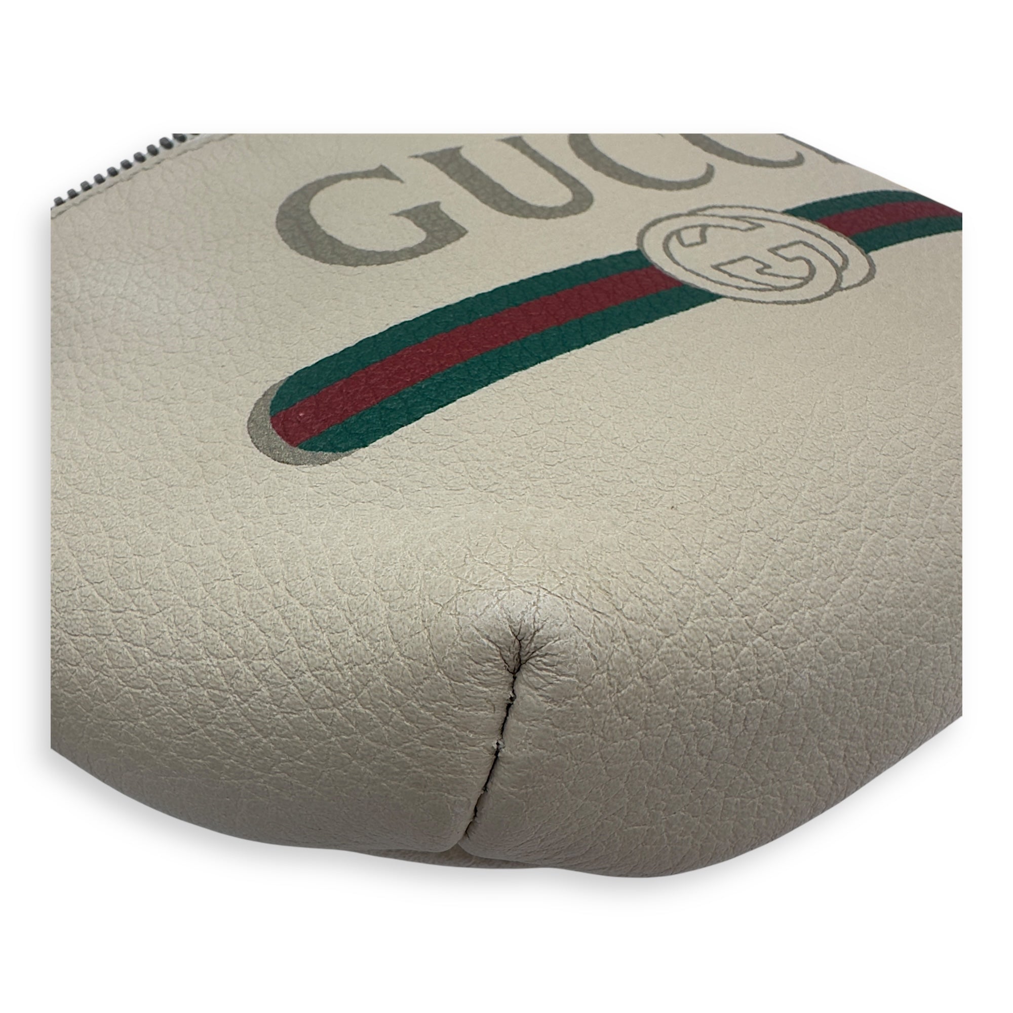 Gucci BumBag Belt Bag White in Calfskin, Gold hardware_6