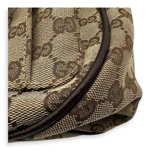 Gucci GG Canvas Brown Messenger in Jacquard, Silver hardware_10