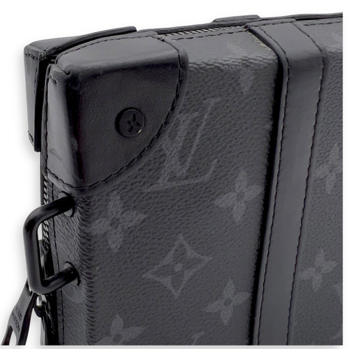 Louis Vuitton Trunk Wallet On Chain Black in Coated Canvas, Acetate hardware_10