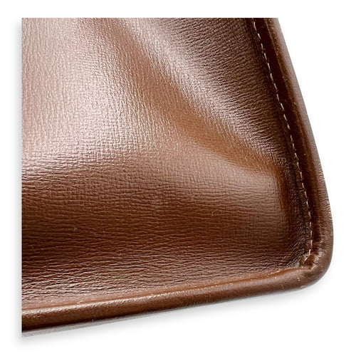 Gucci GG Supreme Brown Tote Bag in Interlocking GG Supreme, Gold hardware_10