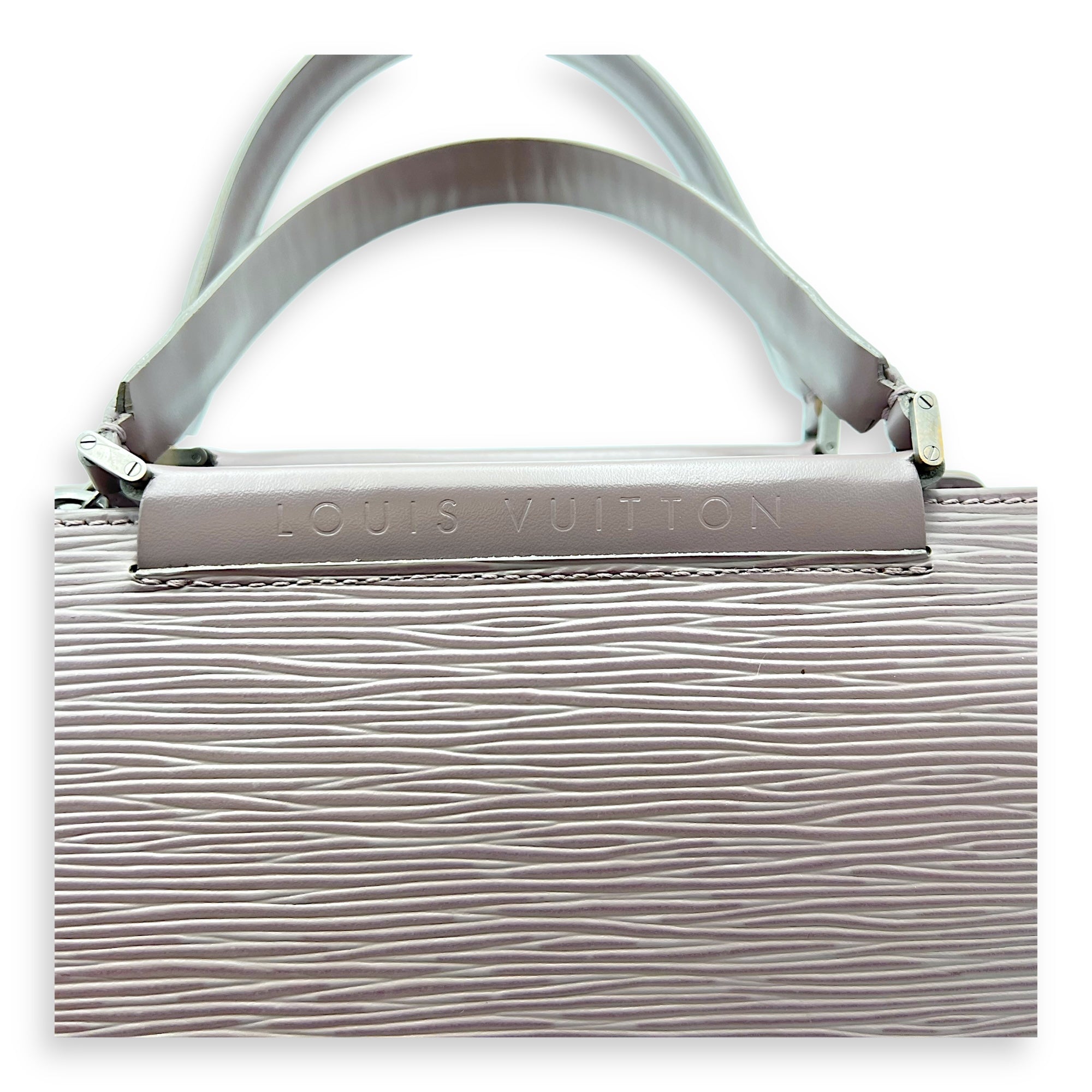 Louis Vuitton Figari Shoulder Bag Grey in Epi Leather, Silver hardware_10