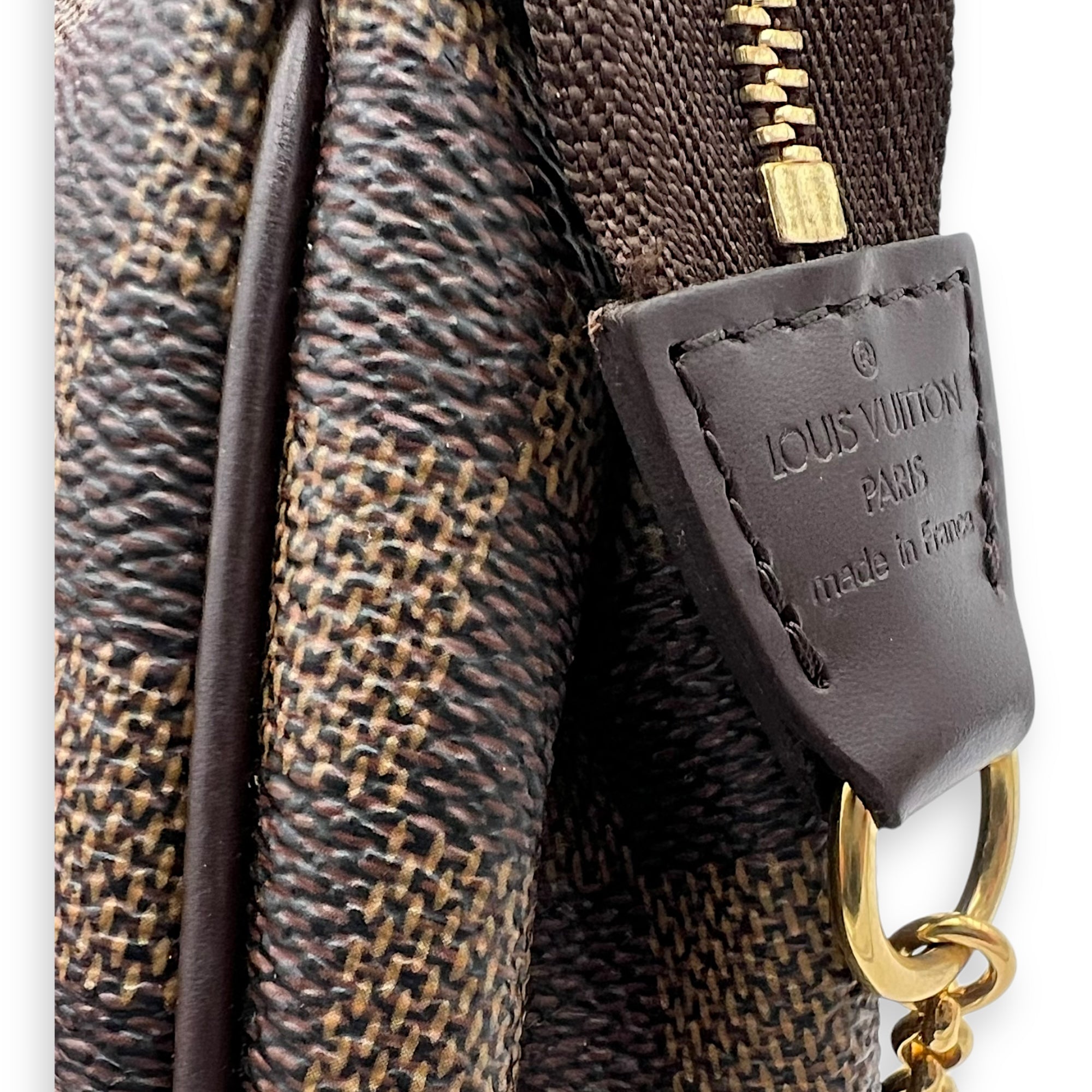 Louis Vuitton Eva Crossbody Bag Brown in Coated Canvas, Gold hardware_10