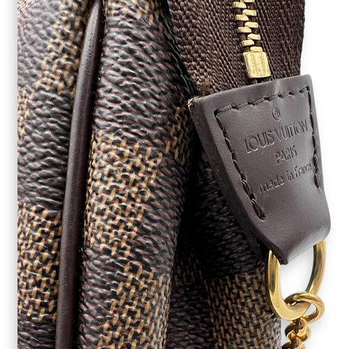 Louis Vuitton Eva Crossbody Bag Brown in Coated Canvas, Gold hardware_10