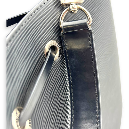 Louis Vuitton NeoNoe Top Handle Bag MM Black in Epi Leather, Silver hardware_10