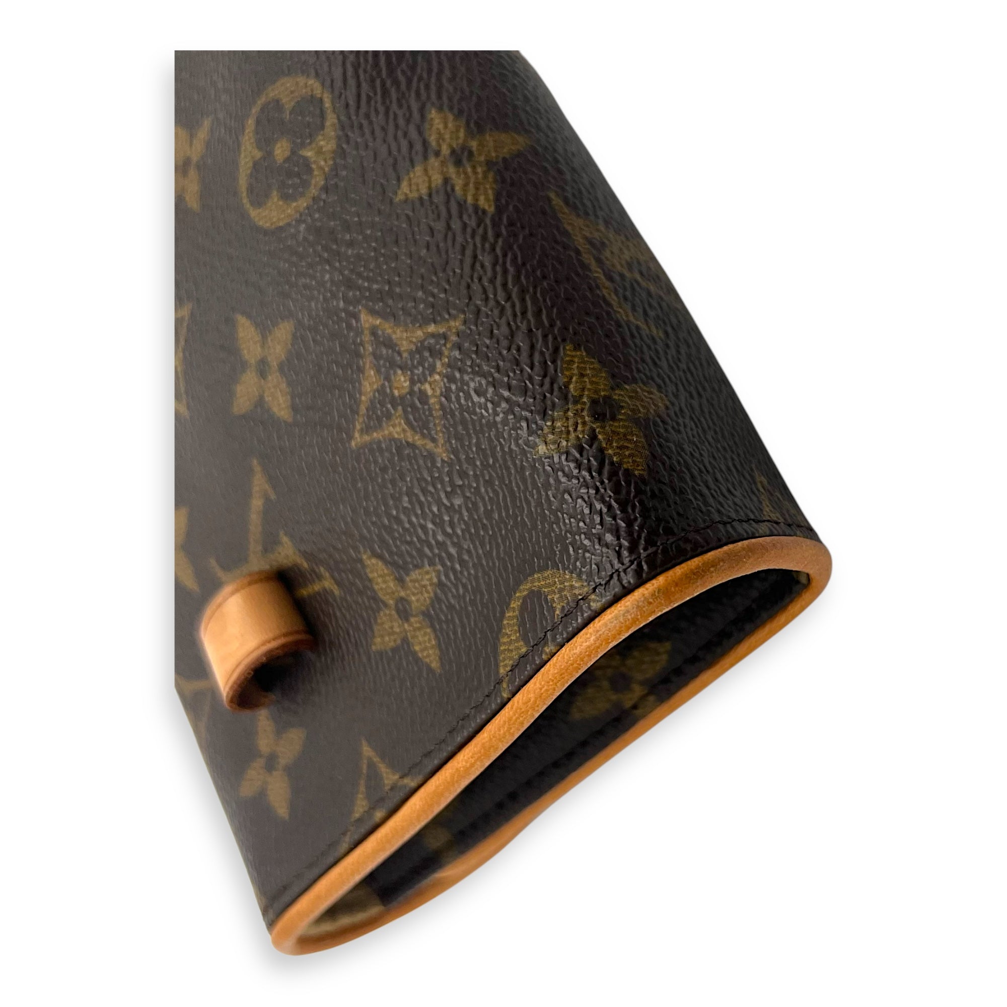 Louis Vuitton Florentine Belt Bag Brown in Monogram Coated Canvas, Gold hardware_10