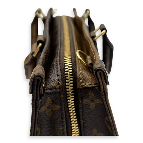 Louis Vuitton OnTheGo Tote Bag East West Brown in Monogram Coated Canvas, Gold hardware_10