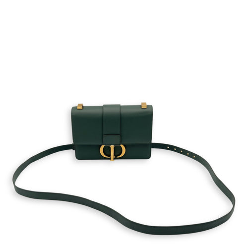 Christian Dior 30 Montaigne Crossbody Bag Green in Calfskin, Gold hardware_10