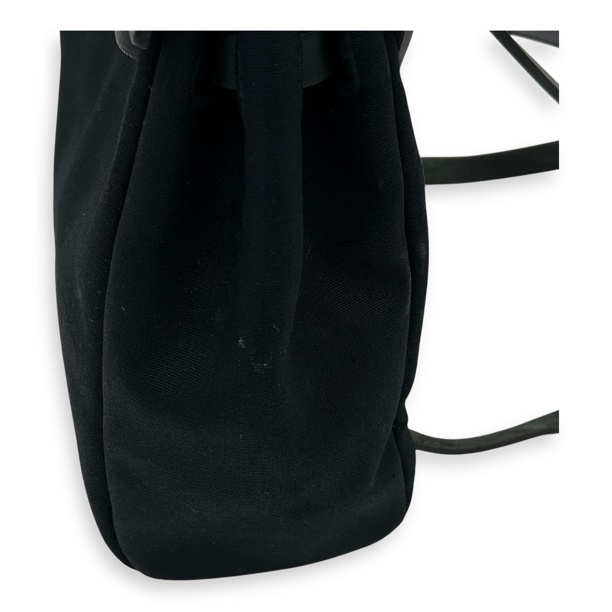 Hermès Herbag A Dos 31 Black Backpack in Canvas, Silver hardware_8