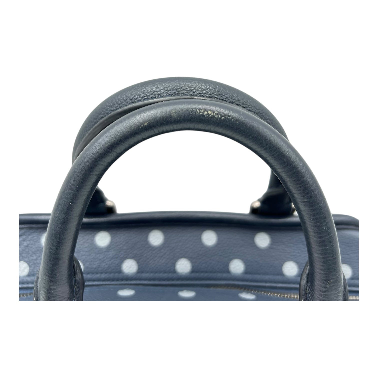 Loewe Amazona Top Handle Bag Blue in Calfskin, Silver hardware_8