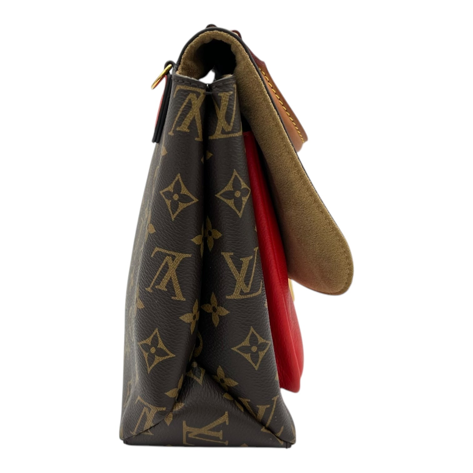 Louis Vuitton Marignan Top Handle Bag Brown in Monogram Coated Canvas, Gold hardware_3
