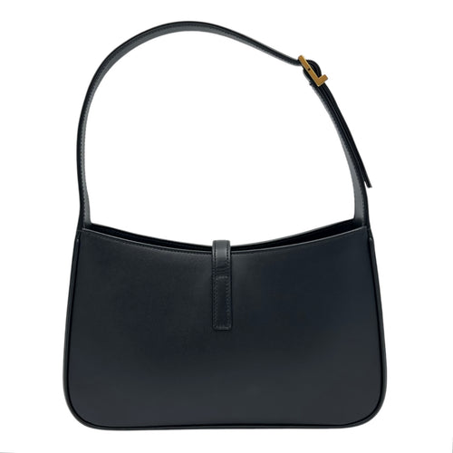 Saint Laurent Le 5 A 7 Shoulder Bag Black in Calfskin, Gold hardware_2