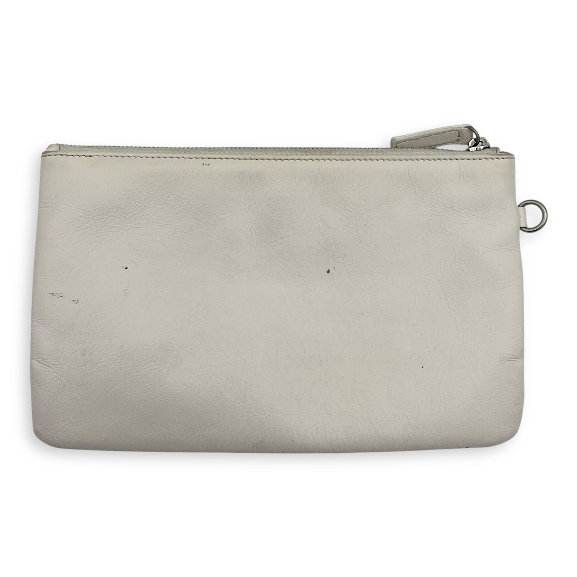 Chanel 22 Tote Tote Bag Small White in Calfskin, Silver hardware_14