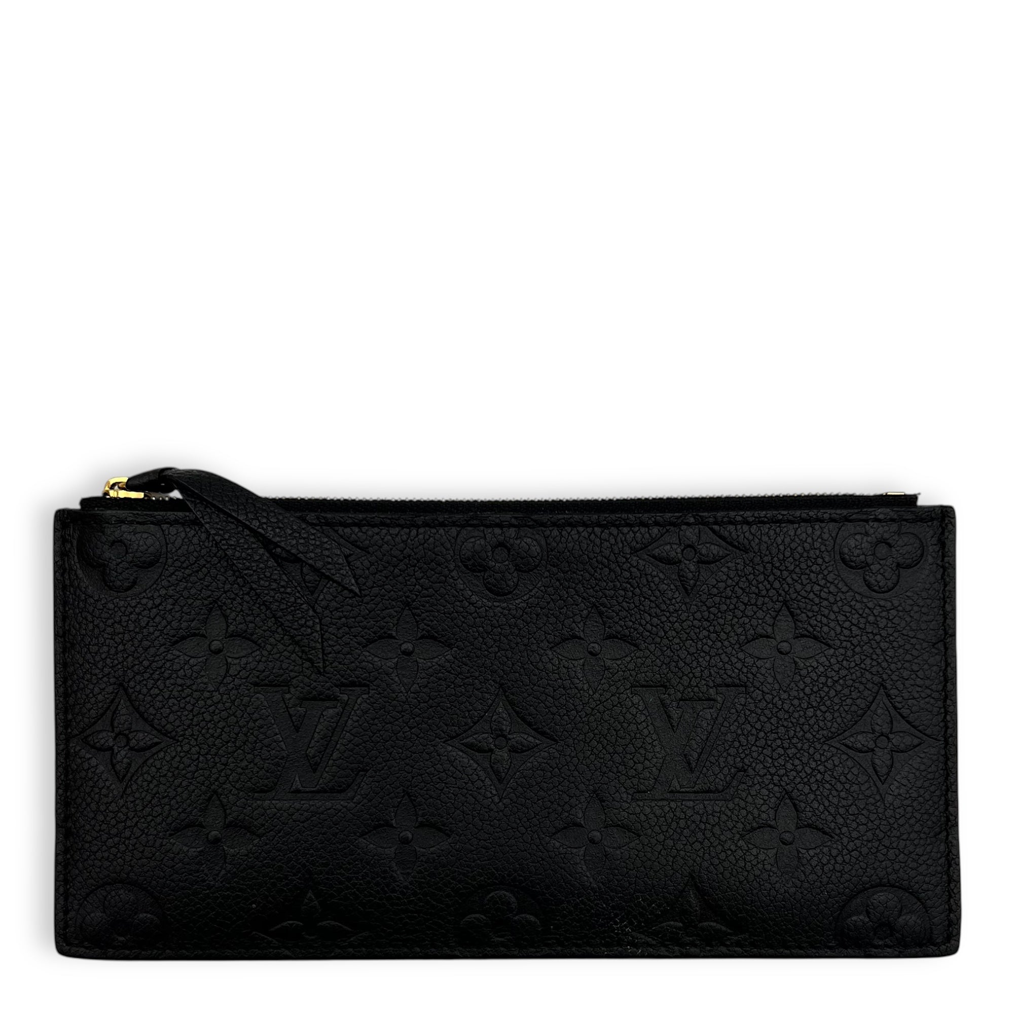 Louis Vuitton Felicie Wallet On Chain Black in Monogram Empreinte Leather, Gold hardware_10