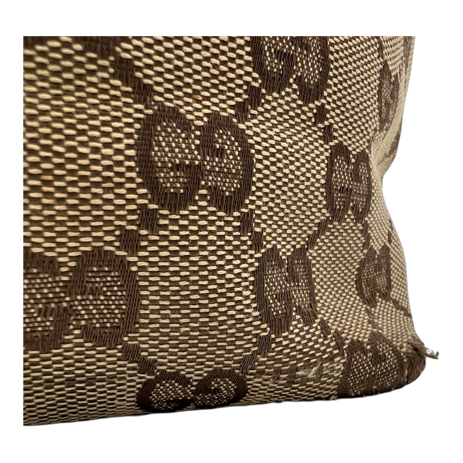 Gucci GG Brown Tote Bag in Canvas, Gold hardware_10
