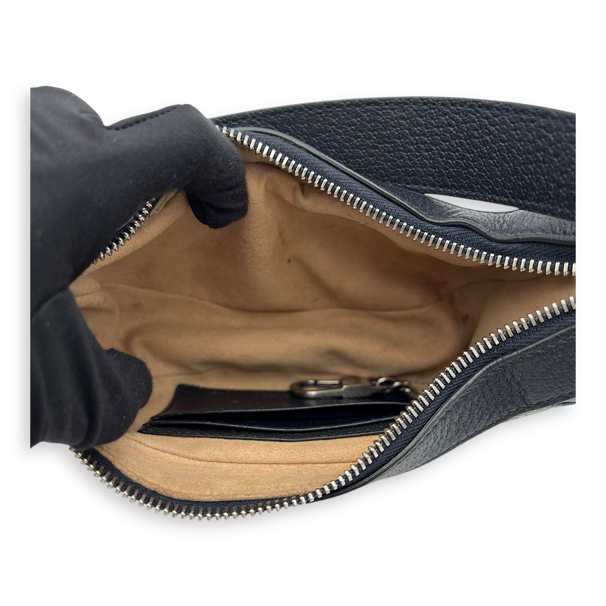 Gucci Ophidia Top Handle Bag Mini Blue in Coated Canvas, Silver hardware_6