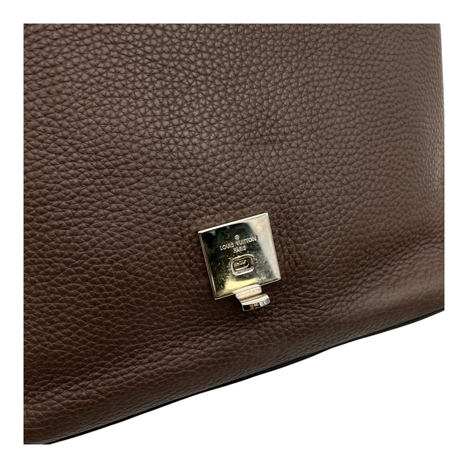Louis Vuitton Volta Top Handle Bag Grey in Calfskin, Silver hardware_7