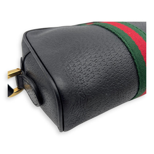Gucci Ophidia Shoulder Bag Black in Calfskin, Gold hardware_10