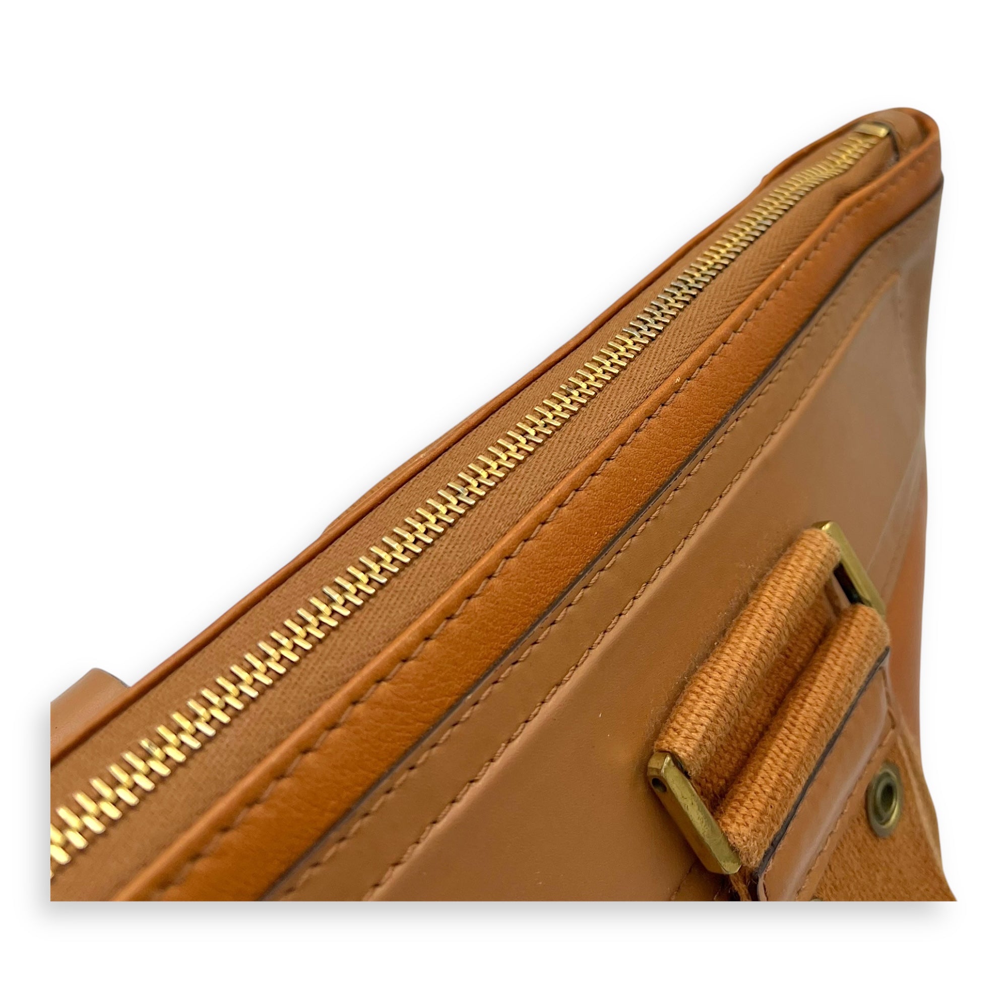 Christian Dior Vintage Card Holder Brown in Calfskin, Gold hardware_10