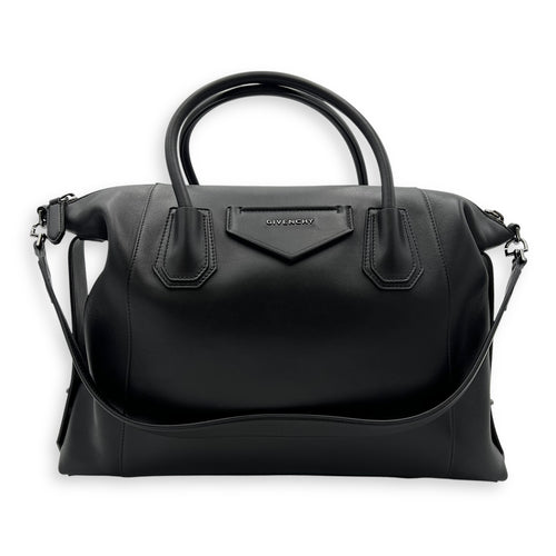 Givenchy Antigona Top Handle Bag Black in Calfskin, Silver hardware_10