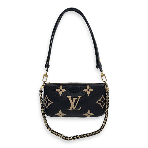 Louis Vuitton Multi-Pochette Accessoires Crossbody Bag Blue in Empreinte Leather, Gold hardware_8