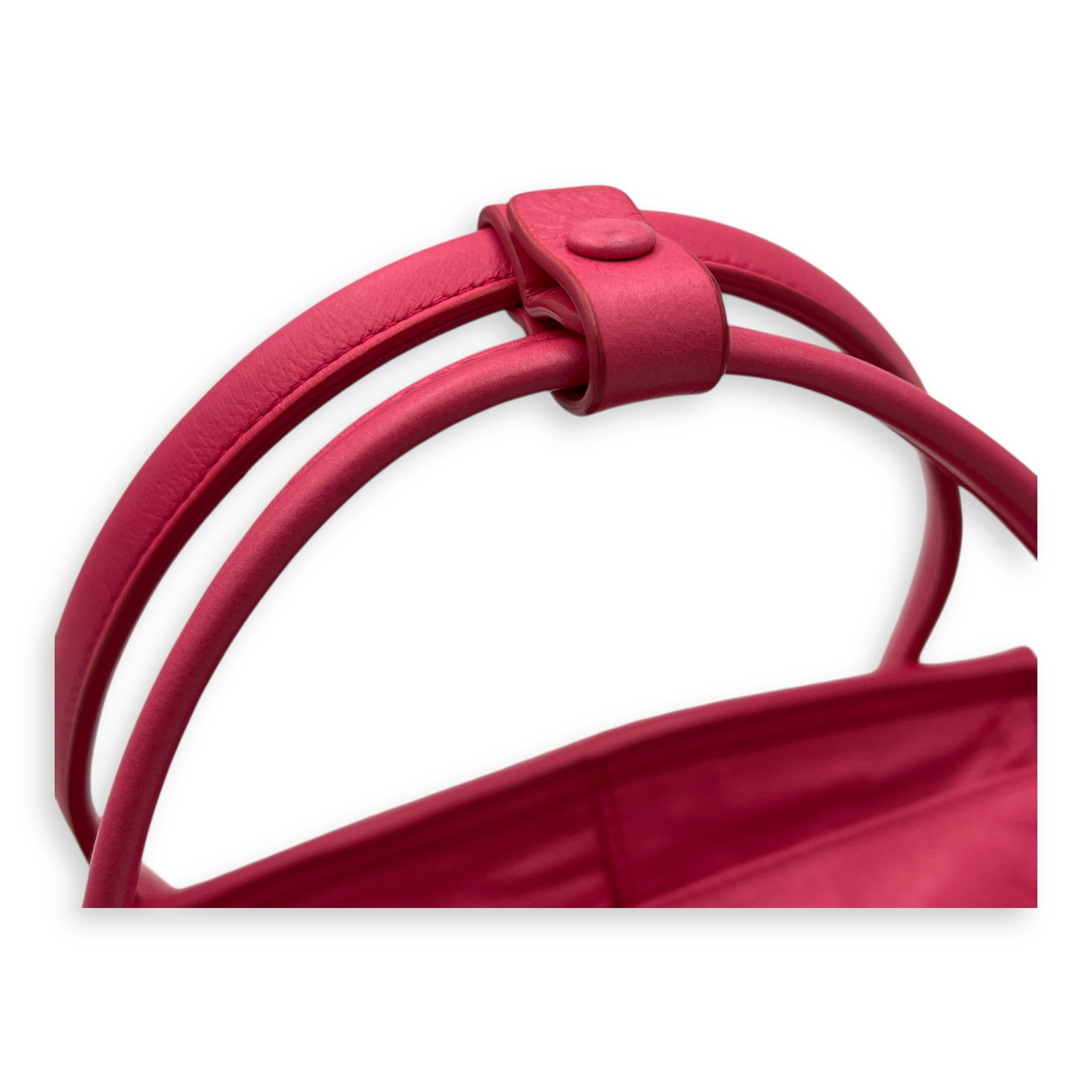 Bottega Veneta Arco Top Handle Bag Mini Pink in Calfskin_10