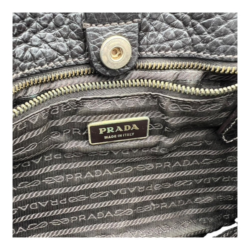 Prada Logo Multi-colour Top Handle Bag in Canvas, Gold hardware_8