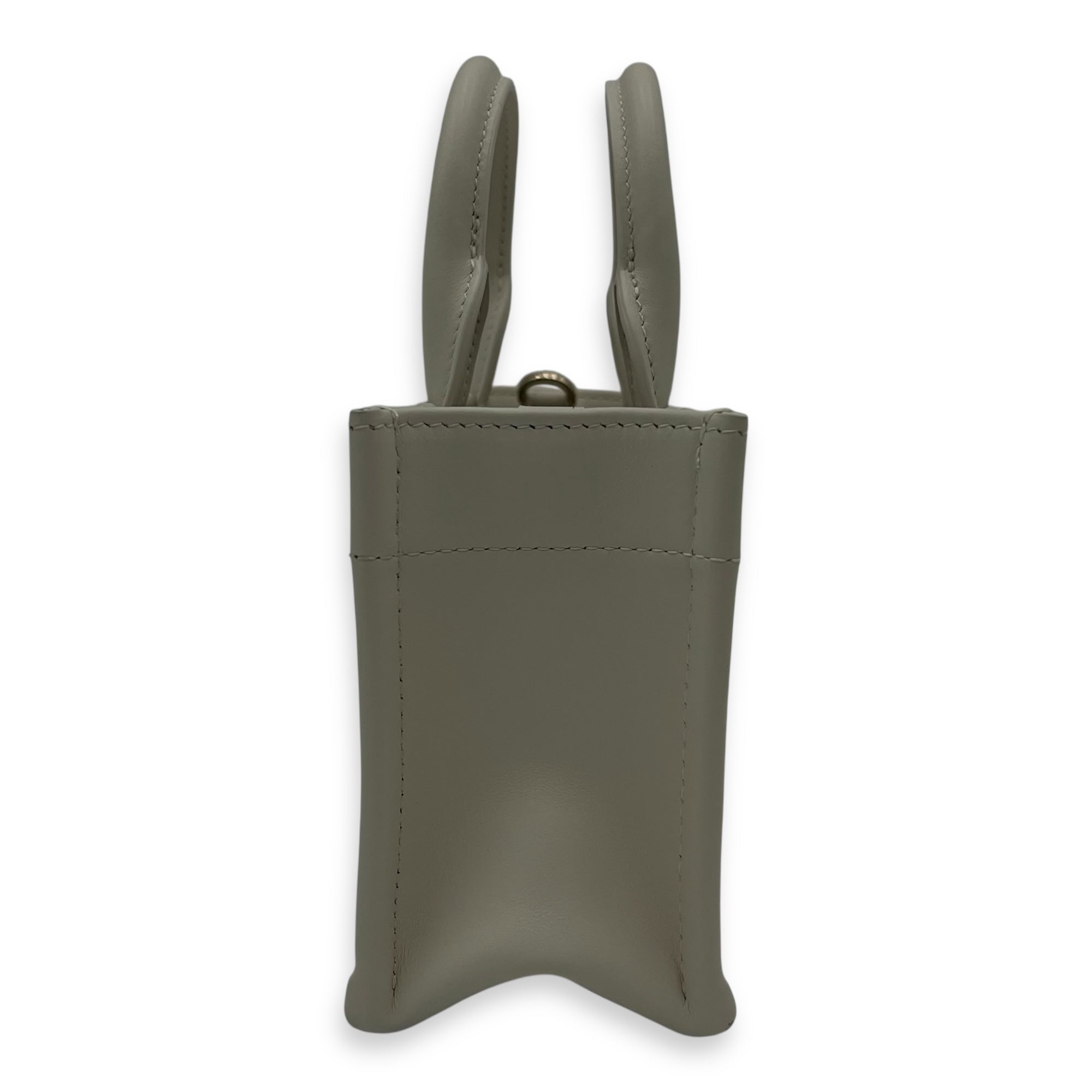 Christian Dior Book Tote Mini Latte Macrocannage Tote Bag in Calfskin, Gold hardware_3