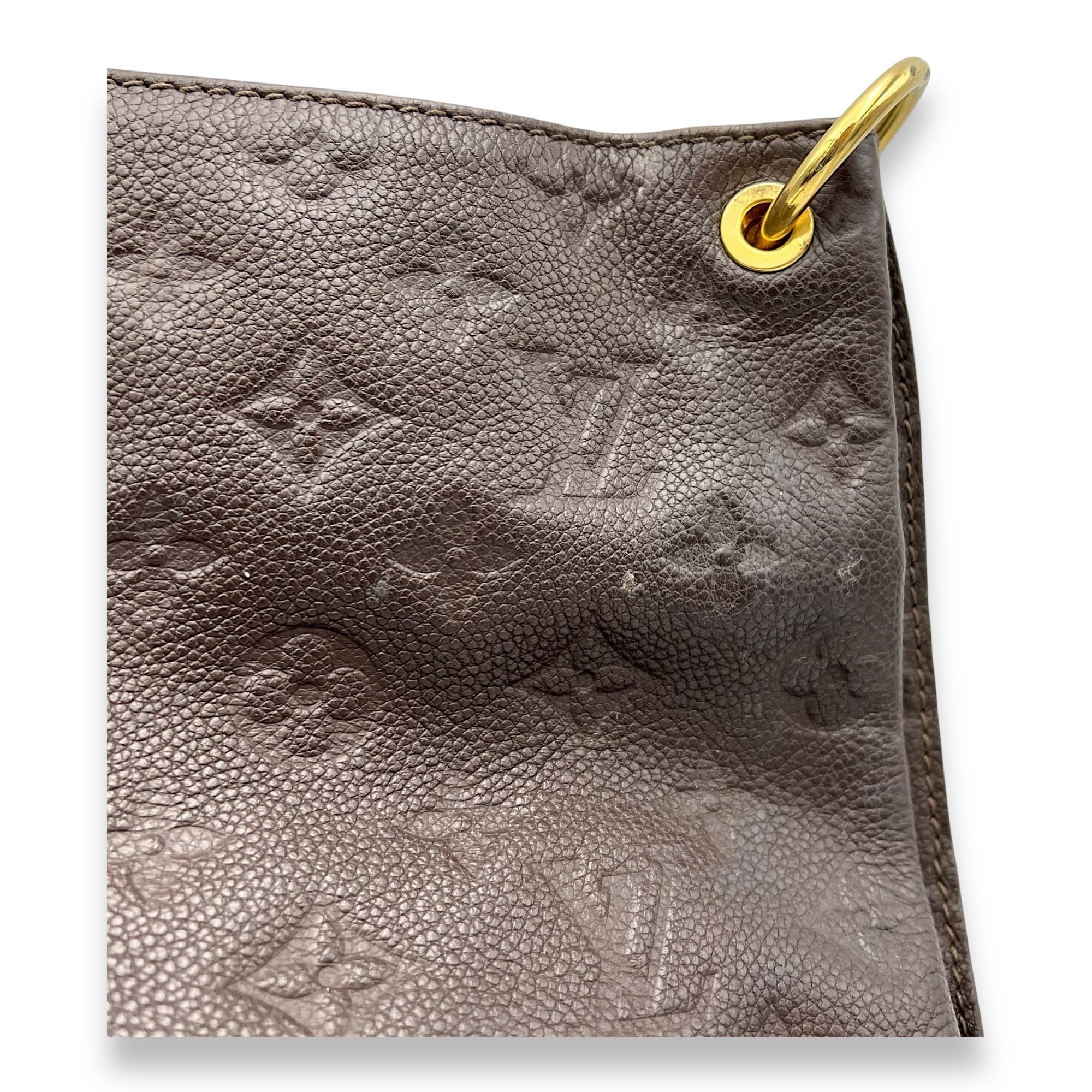 Louis Vuitton Metis Shoulder Bag Hobo Brown in Empreinte Leather, Gold hardware_10