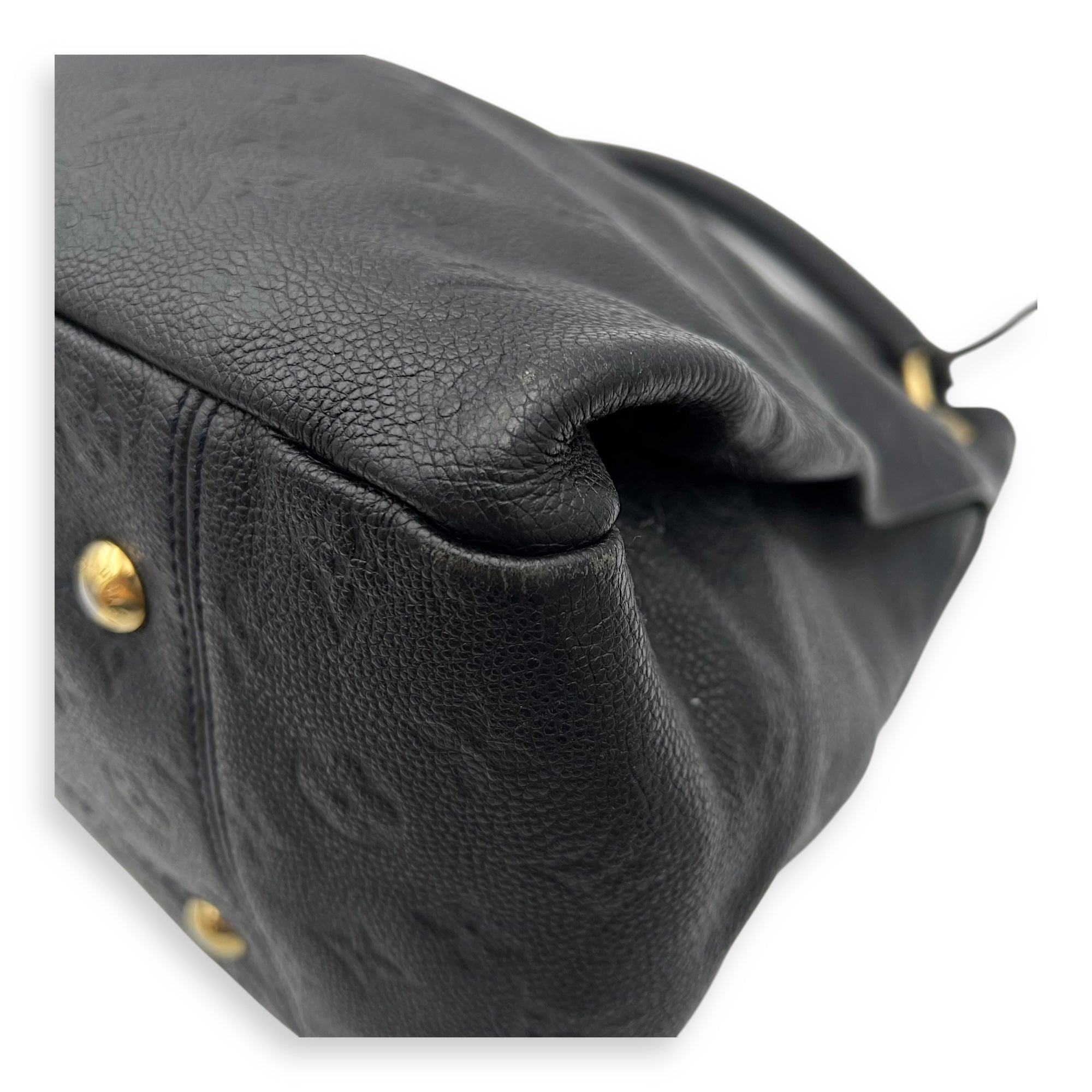 Louis Vuitton Artsy Shoulder Bag Blue in Empreinte Leather, Gold hardware_10
