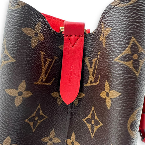 Louis Vuitton NeoNoe Bucket Bag Brown in Monogram Coated Canvas, Gold hardware_10