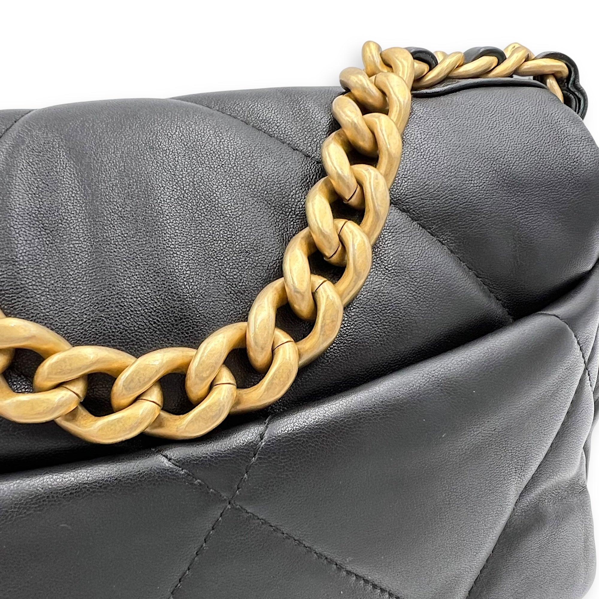 Chanel C19 Shoulder Bag Black in Others, Mixed hardware_10