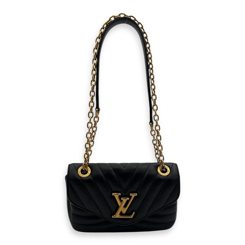 Louis Vuitton New Wave Crossbody Bag PM Black in Calfskin, Gold hardware_2