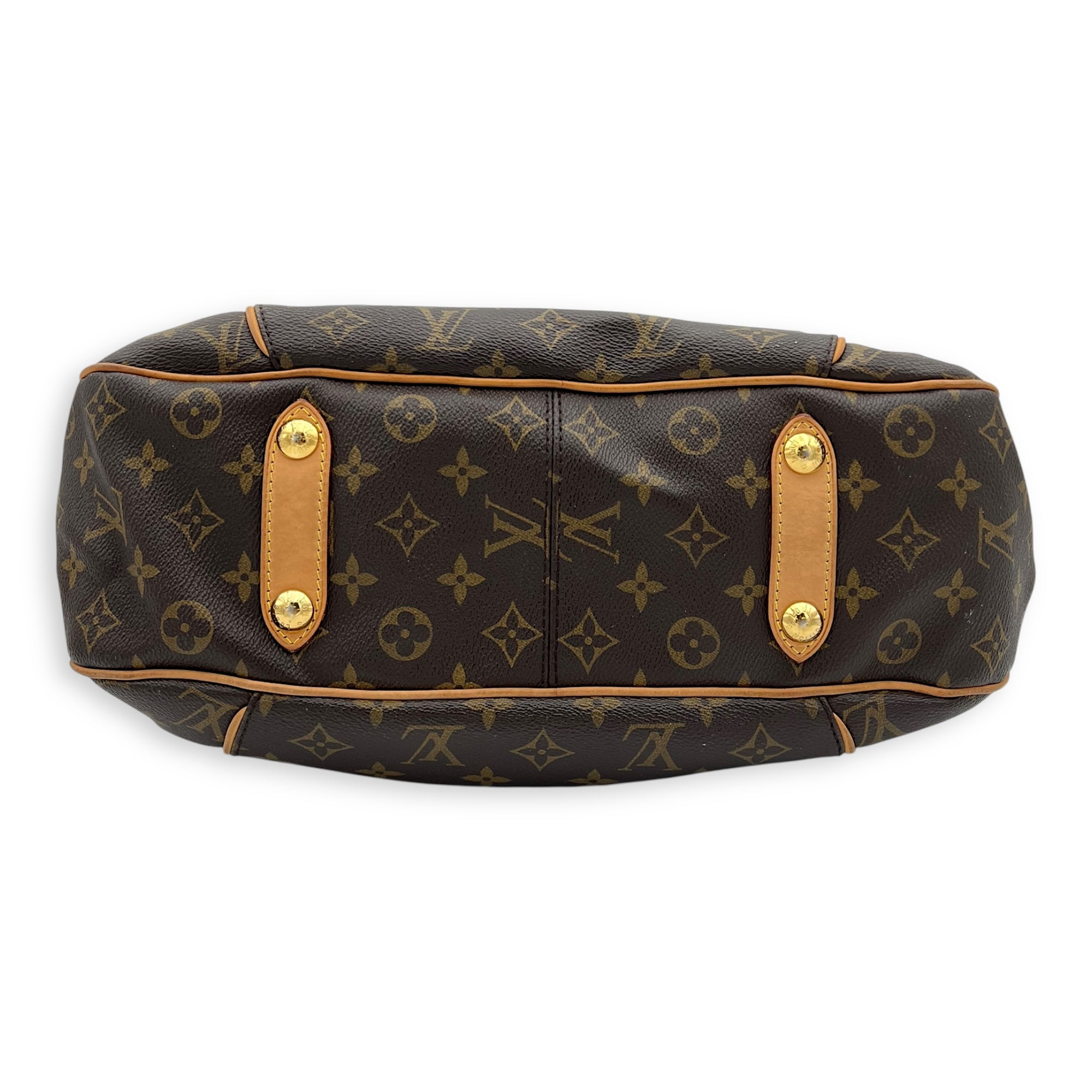 Louis Vuitton Galleria Shoulder Bag PM Brown in Monogram Coated Canvas, Gold hardware_4