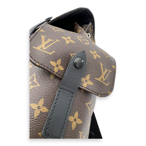 Louis Vuitton Christopher Backpack Brown in Monogram Coated Canvas, Gold hardware_2