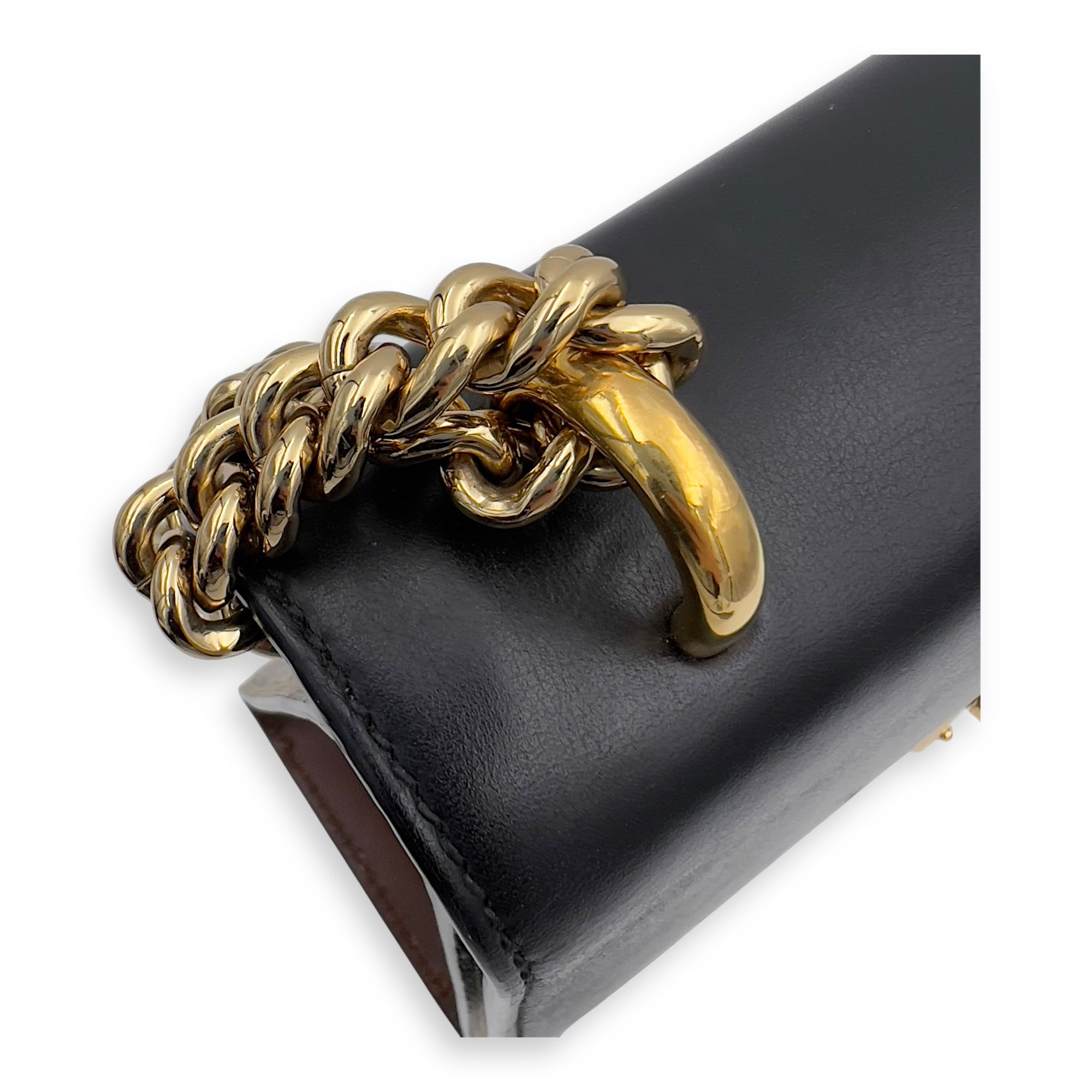Gucci Padlock Shoulder Bag Brown in Coated Canvas, Gold hardware_12