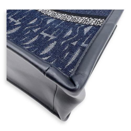 Dior Book Tote Small Blue Top Handle Bag in Denim_10