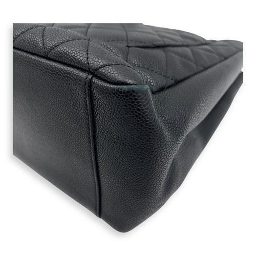 Chanel GST Tote Bag Black in Caviar Leather, Silver hardware_10