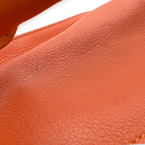 Loewe Puzzle Medium Orange Crossbody Bag in Calfskin, Silver hardware_10