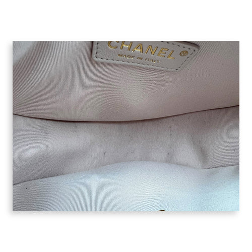Chanel Loop Moon Shoulder Bag Beige in Lambskin, Gold hardware_1
