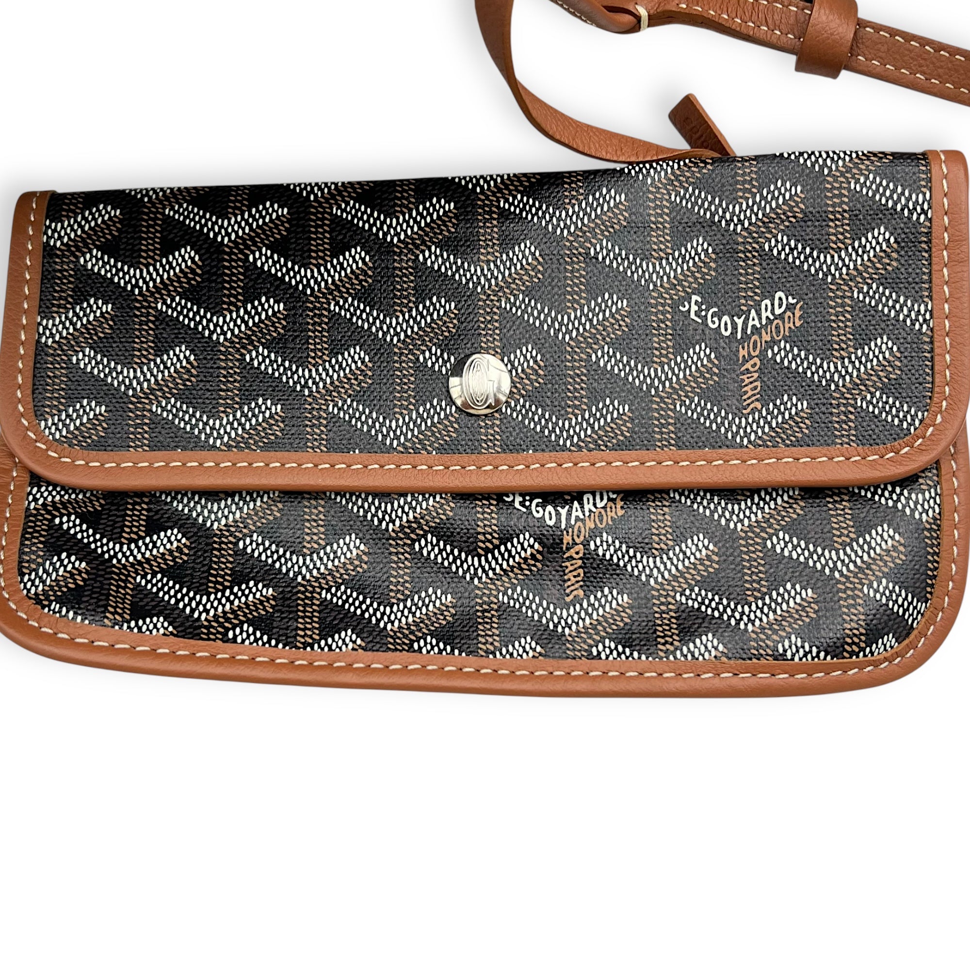 Goyard Saint Louis Tote Bag GM Black in Coated Canvas, Silver hardware_10