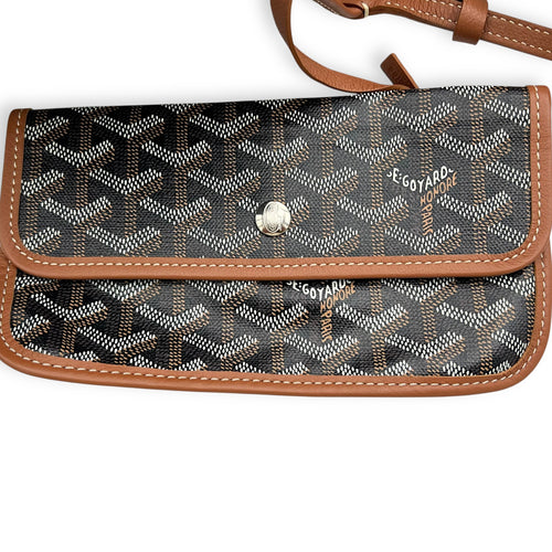Goyard Saint Louis Tote Bag GM Black in Coated Canvas, Silver hardware_10