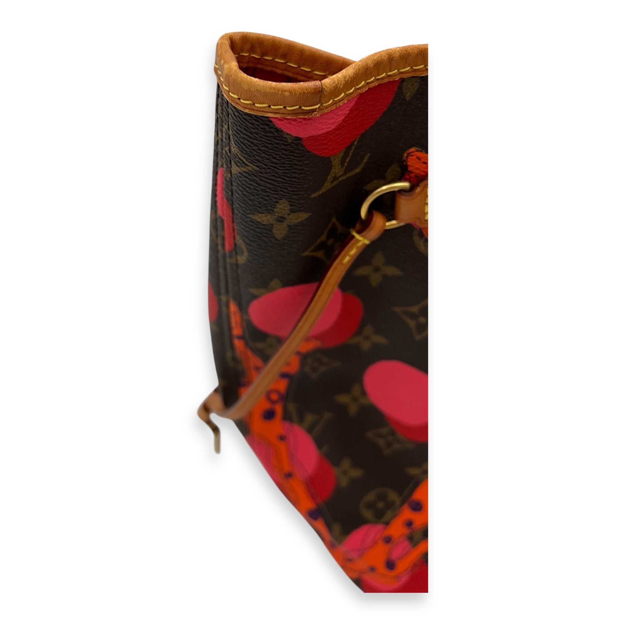 Louis Vuitton Neverfull MM Brown Tote Bag in Monogram Coated Canvas, Gold hardware_1