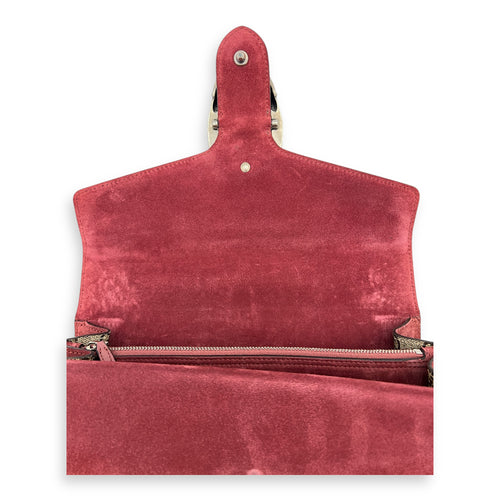 Gucci Dionysus Shoulder Bag Beige in Coated Canvas, Silver hardware_3