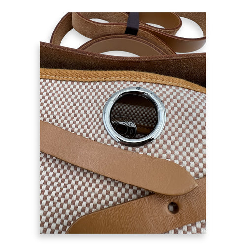 Hermès Herbag 31 Vache Hunter Natural / Sable / Écru Shoulder Bag in Canvas, Palladium hardware_1